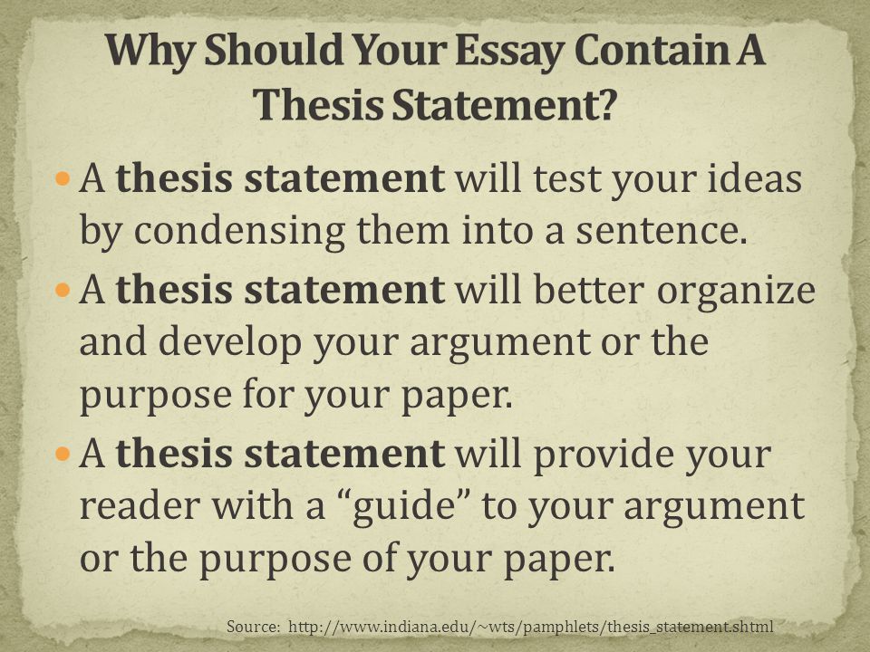 Why is a thesis statement important in an essay